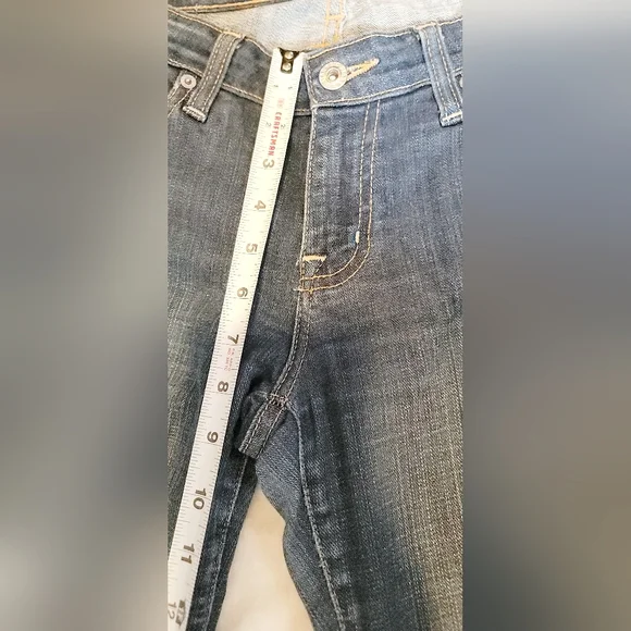 Big Star Alex Skinny Jeans Women's 27 Dark Wash Blue Stretch Denim Mid Rise Pant - Picture 5 of 13